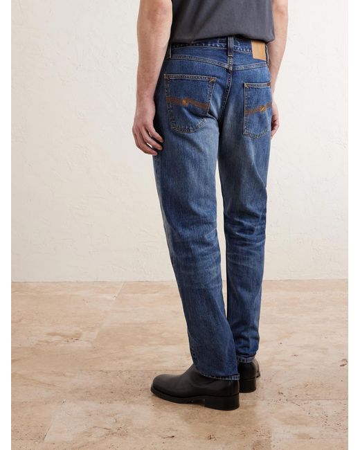 Nudie Jeans Blue Steady Eddie Ii Slim-fit Organic Jeans for men