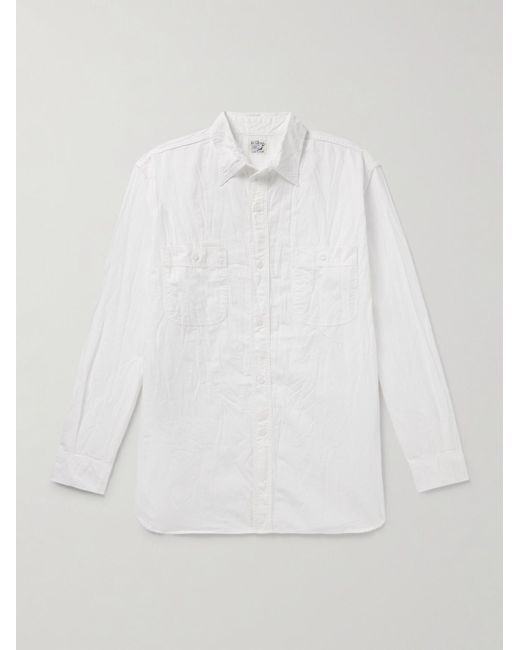 Cotton-Voile Shirt di Orslow in White da Uomo
