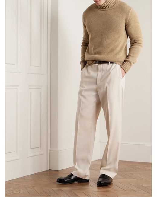 Loro Piana Natural Grafton Cashmere Rollneck Sweater for men