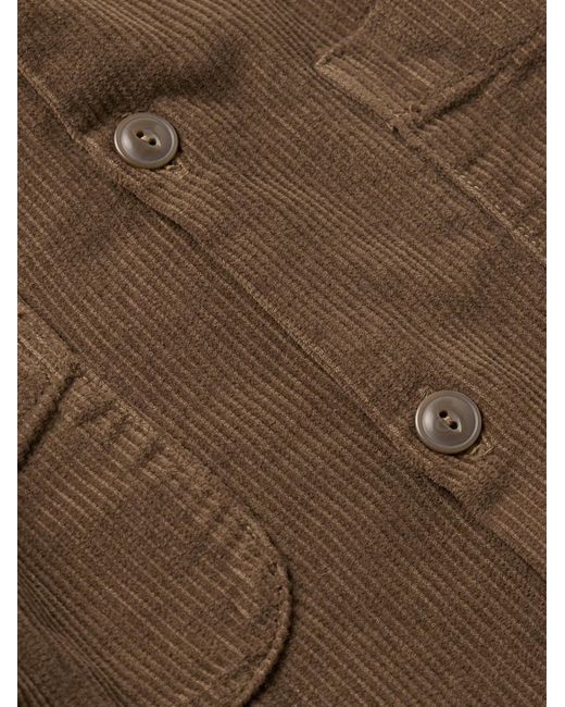 Save Khaki Hemdjacke aus Baumwollcord in Brown für Herren