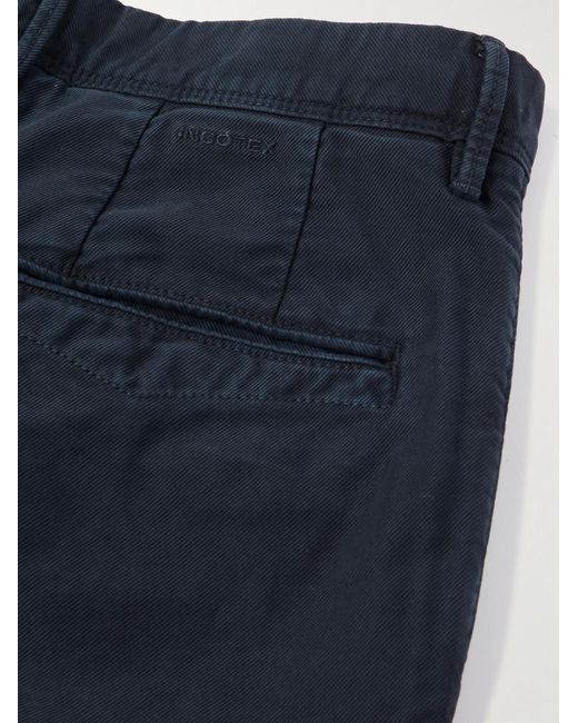 Slowear Blue Slim-Fit Tricochino Trousers for men