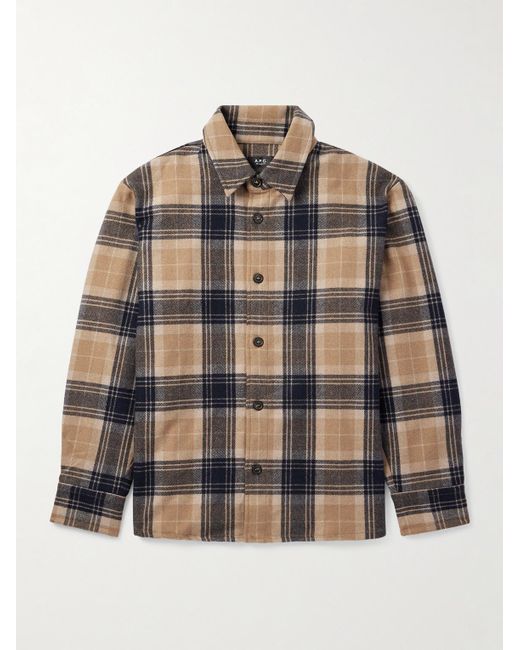 Overshirt Oversize di A.P.C. in Multicolor da Uomo