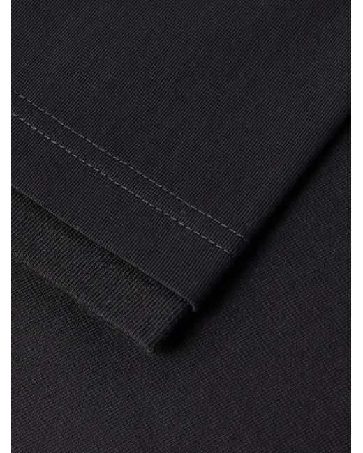 Sacai Black Layered Cotton-Jersey T-Shirt for men