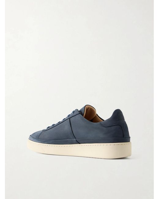 Mulo Blue Nubuck Sneakers for men