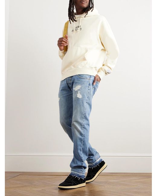 GALLERY DEPT. Blue Straight-Leg Distressed Jeans for men