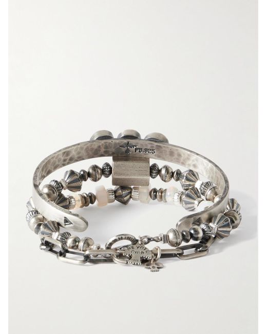 Set Di Tre Bracciale di Peyote Bird in Metallic da Uomo