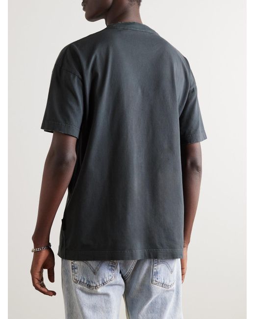 Palm Angels Dice Game T-Shirt aus Baumwoll-Jersey mit Print in Black für Herren