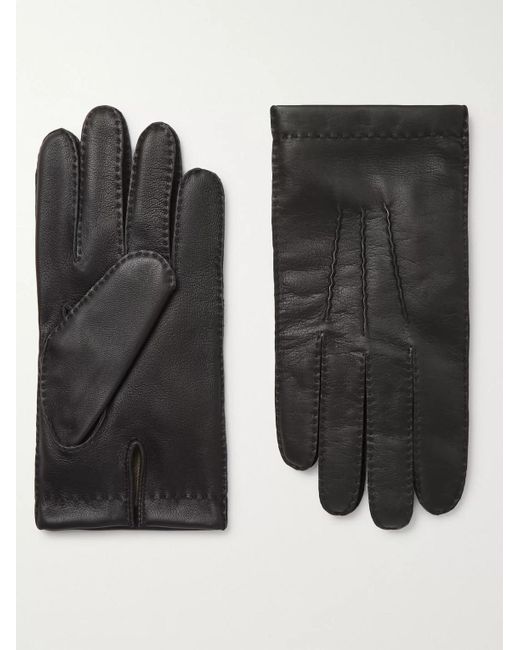 Dents Shaftesbury Cashmerelined Touchscreen Leather Gloves in Black