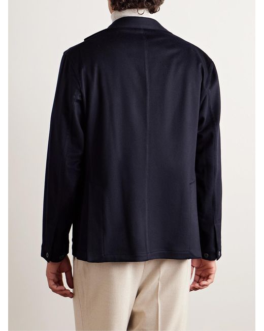 STÒFFA Blue Cashmere Blazer for men