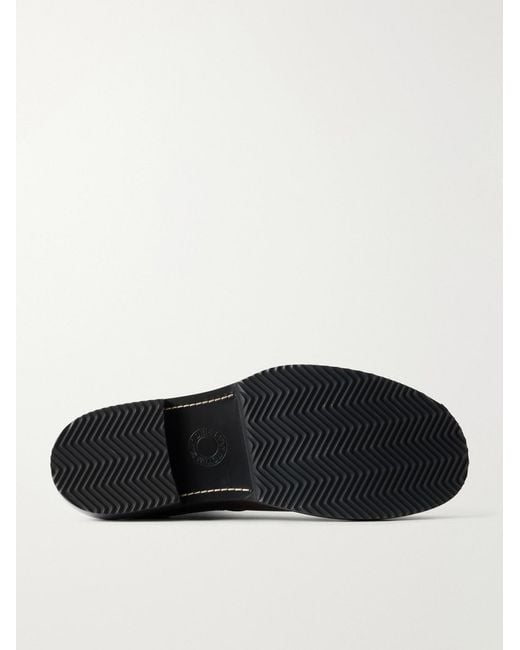 Dries Van Noten Black Leather Chelsea Boots for men