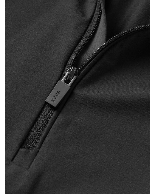 Kjus Black Feel Stretch-jersey Half-zip Ski Mid-layer for men