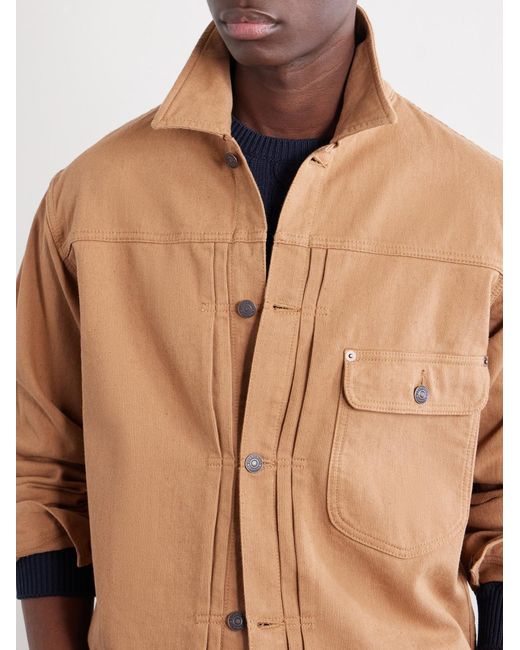 Beams Plus Natural Digger Cotton-Piqué Jacket for men