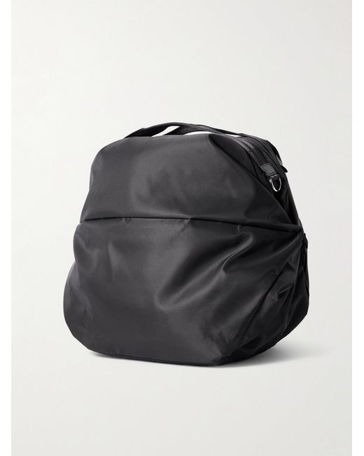 Cocoon Leather-Trimmed Recycled Nylon Weekend Bag di Master Piece in Black da Uomo