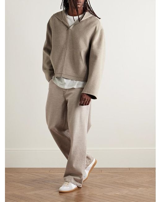 Acne Natural Doveria Double-faced Wool And Cashmere-blend Felt Hooded Jacket for men