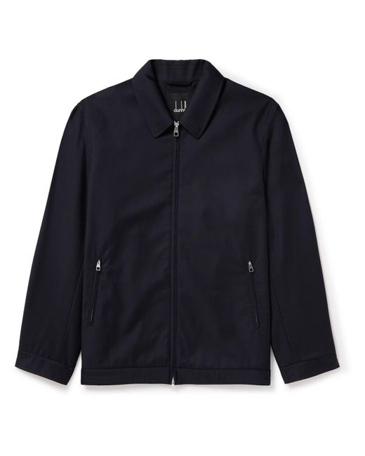 Dunhill Blue Wool-twill Blouson Jacket for men