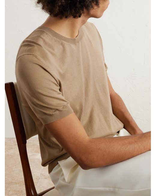 Tom Ford Natural Cotton T-Shirt for men