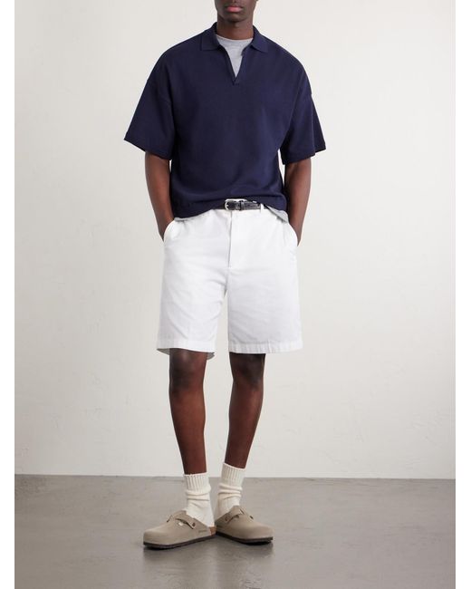 Blue Blue Japan Blue Knitted Polo Shirt for men