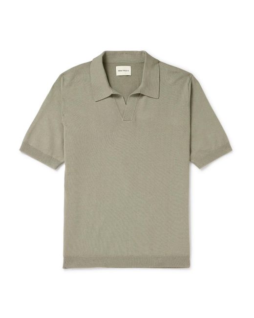 Norse Projects Green Leif Linen And Cotton-blend Polo Shirt for men