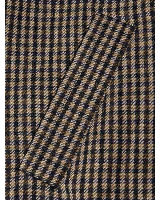 A.P.C. Brown Gilbert Checked Brushed Wool-blend Blouson Jacket for men