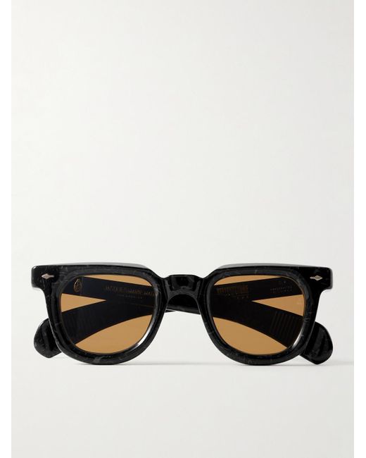 Jacques Marie Mage Black Yellowstone Forever Vendome Square-frame Acetate Polarised Sunglasses for men