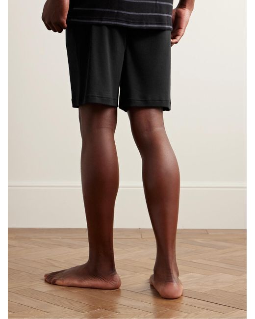 Paul Smith Black Slim-fit Cotton And Modal-blend Jersey Shorts for men