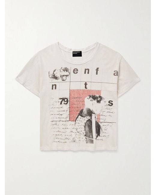 Enfants Riches Deprimes Natural Pharmacist's Daughter Printed Cotton-jersey T-shirt for men