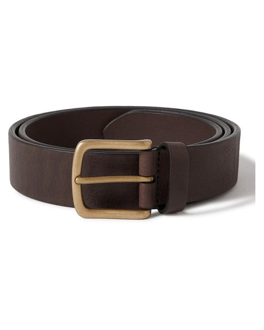 Andersons Brown 3.5cm Leather Belt for men