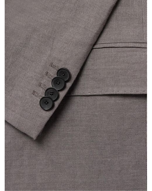 Mr P. Gray Regular-Fit Linen Suit Jacket for men
