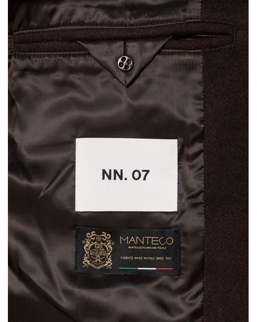 NN07 Black Gibson 8448 Woven Coat for men