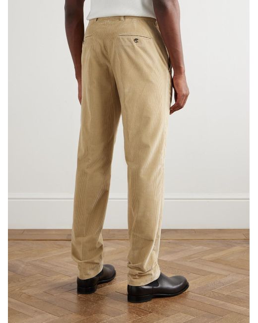 Loro Piana Natural Jarno Hamptons Straight-Leg Cotton-Corduroy Trousers for men