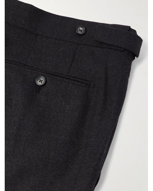 Tom Ford Blue Dyllan Slim-fit Straight-leg Stretch-wool Flannel Trousers for men