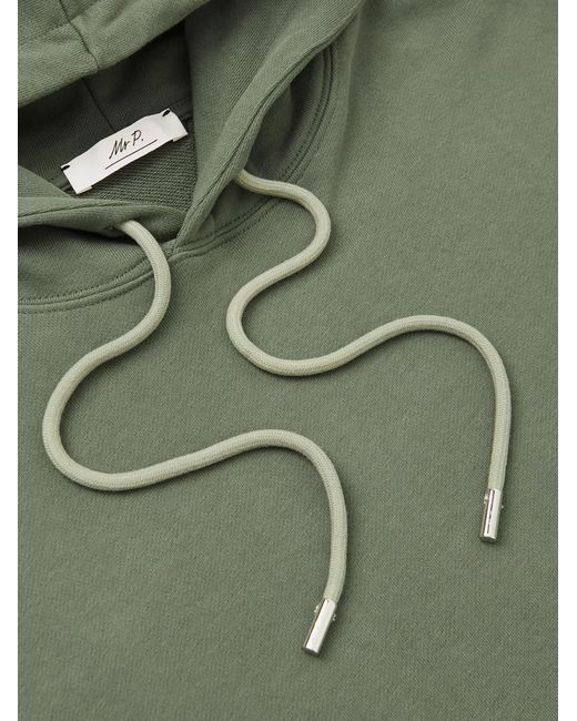 Mr P. Green Cotton-Jersey Hoodie for men