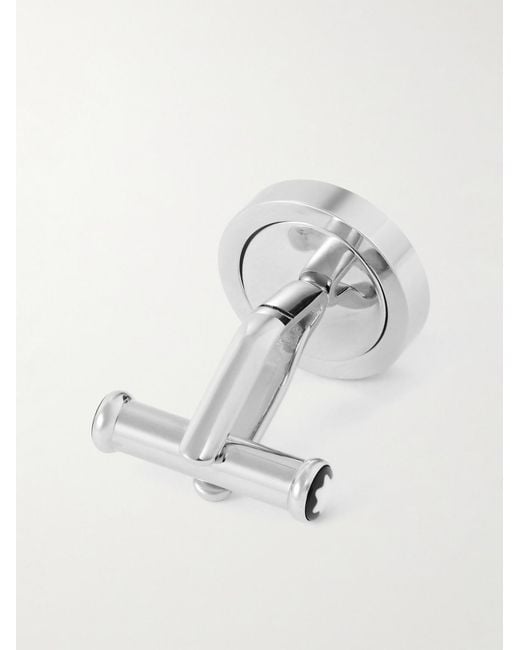 Stainless Steel Onyx Cufflinks di Montblanc in Metallic da Uomo