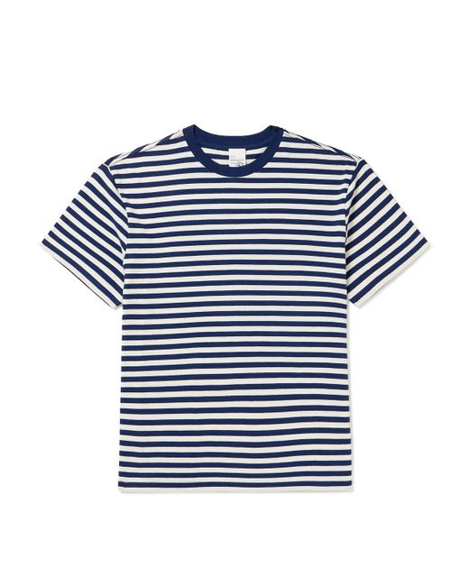 Nudie Jeans Blue Leffe Striped Cotton-jersey T-shirt for men