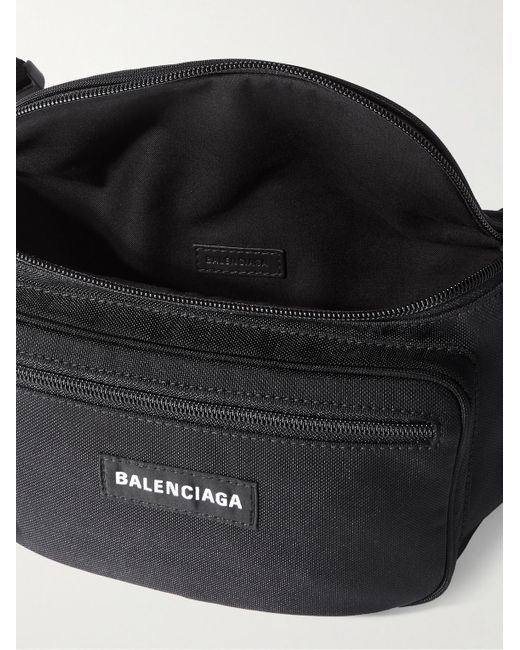 Balenciaga Explorer Gürteltasche aus Canvas mit Logoapplikation in Black für Herren
