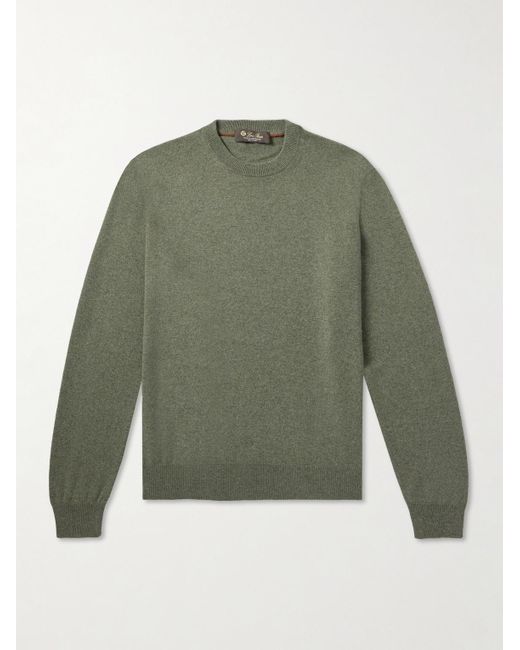 Loro Piana Green Slim-Fit Baby Cashmere Sweater for men