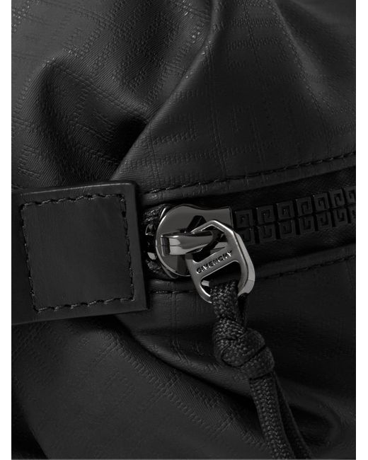 Marsupio in nylon spalmato con logo G-Zip di Givenchy in Black da Uomo