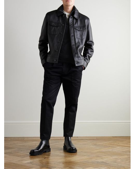 Canali Blue Half-Zip Wool Sweater for men