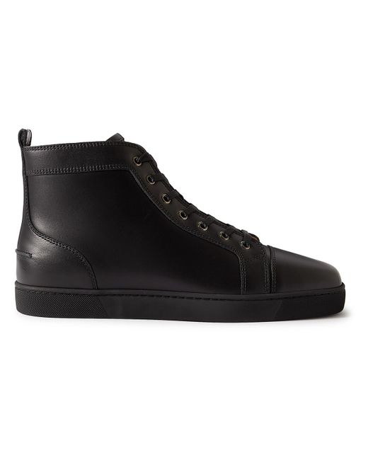 Christian Louboutin Black Louis Leather High-top Trainers for men