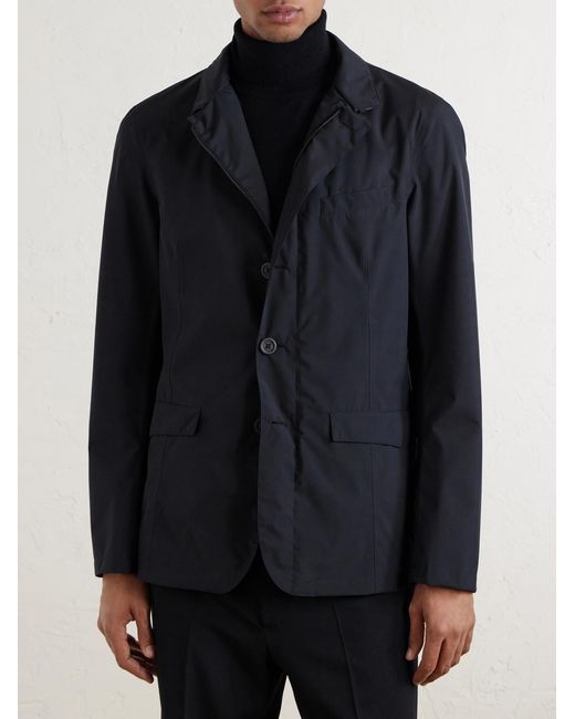 Herno Blue Shell Blazer for men
