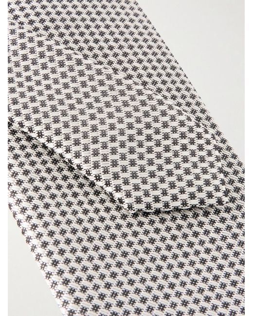 Tom Ford White 8cm Silk-jacquard Tie for men