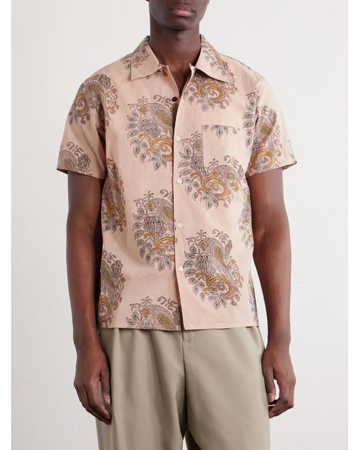 Kardo Pink Chintan Printed Cotton Shirt for men