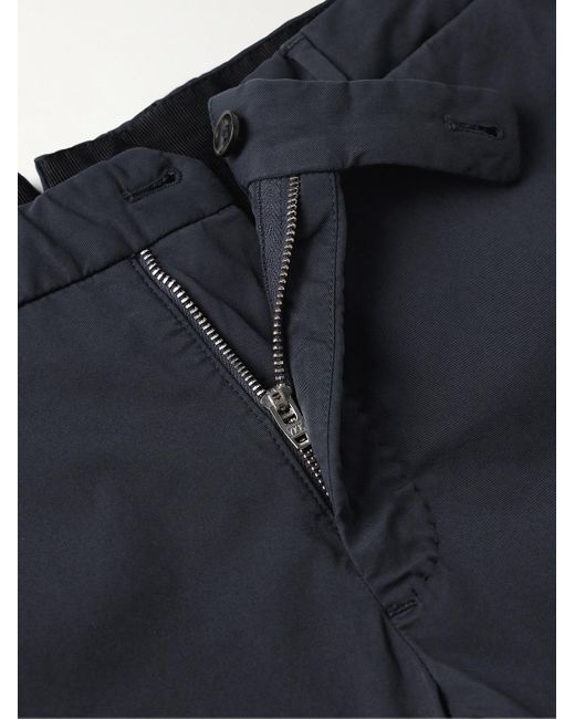 Incotex Blue Venezia 1951 Slim-fit Cotton-blend Twill Trousers for men