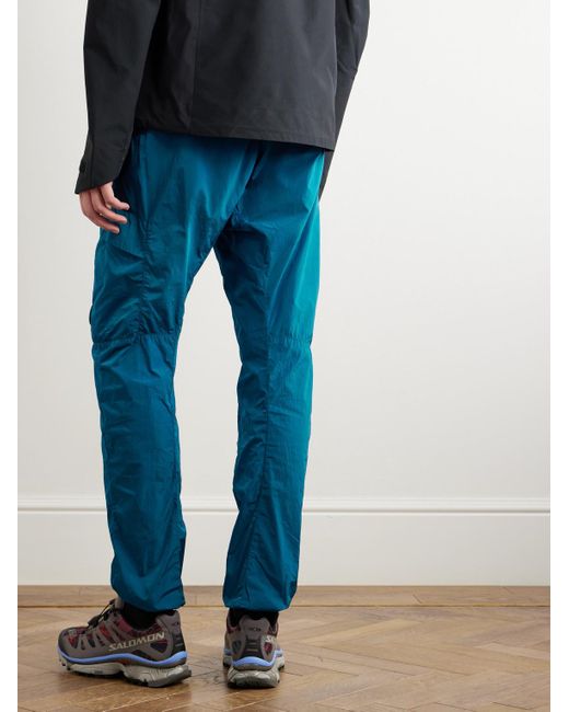 C P Company Blue Chrome Tapered Logo-appliquéd Shell Sweatpants for men