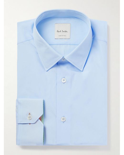 Paul Smith Hemd aus Baumwollpopeline in Blue für Herren