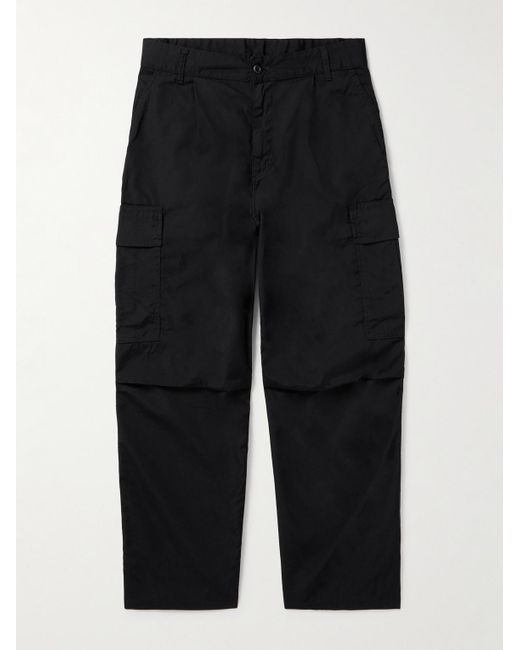 Carhartt Black Cole Straight-leg Cotton-twill Cargo Trousers for men