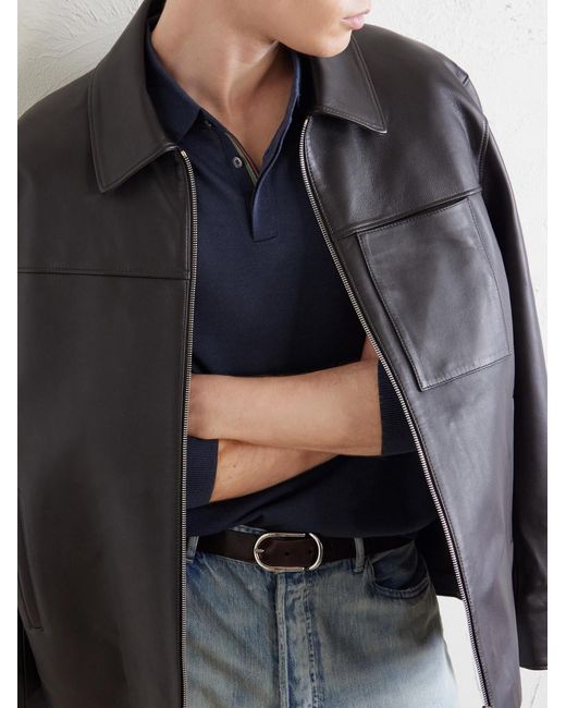 Paul Smith Blue Merino Wool Polo Shirt for men