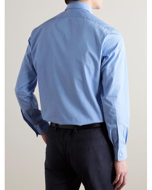 Charvet Blue Cotton Shirt for men