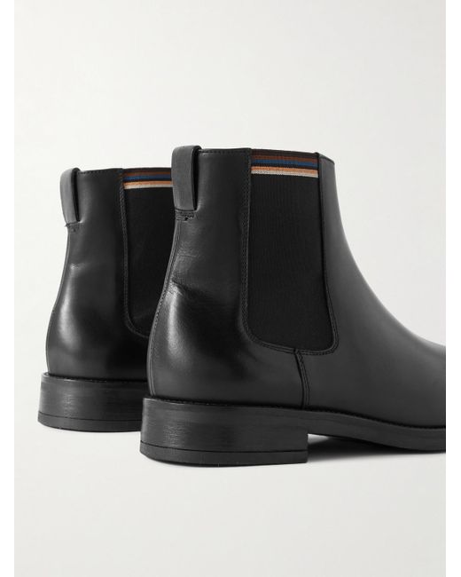 Paul Smith Black Leather Chelsea Boots for men