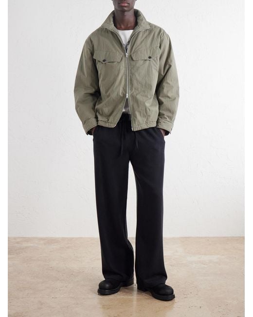 Second Layer Green Vet Cotton-Blend Ripstop Jacket for men